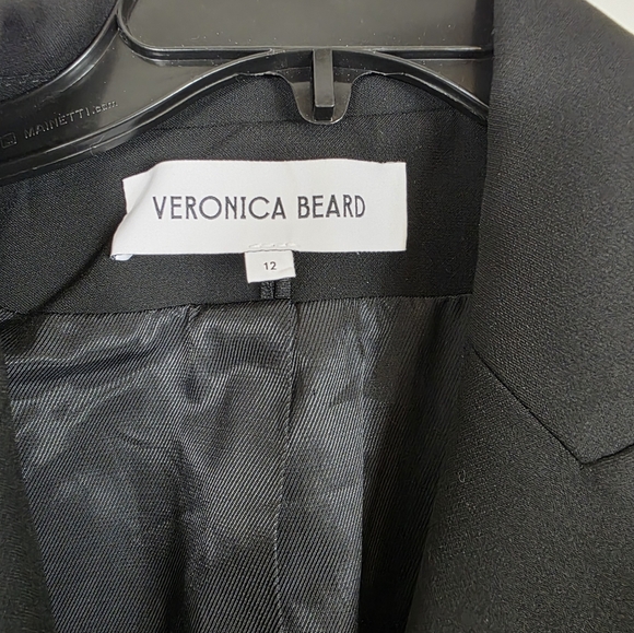 Veronica Beard Black Miller Dickey Blazer with Silver Buttons - Picture 3 of 7